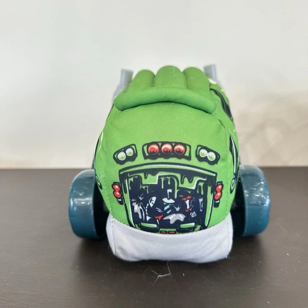 Tonka Soft Walkin Wheels 2014 Green Garbage Truck Toy Plush Car Animated Battery